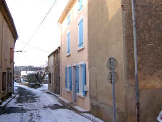 Rue du Pountil sous neige - Bagnoles