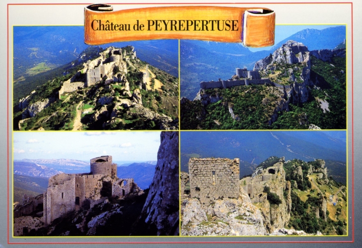Château de Peyrepertuse (carte postale). - Duilhac-sous-Peyrepertuse