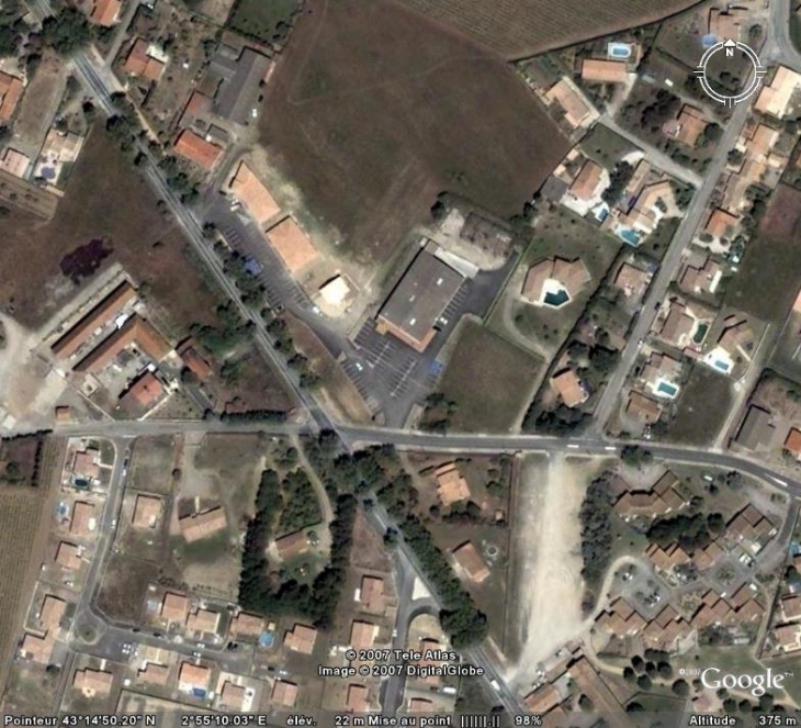 Vue aérienne de Saint Marcel d4aude - Saint-Marcel-sur-Aude