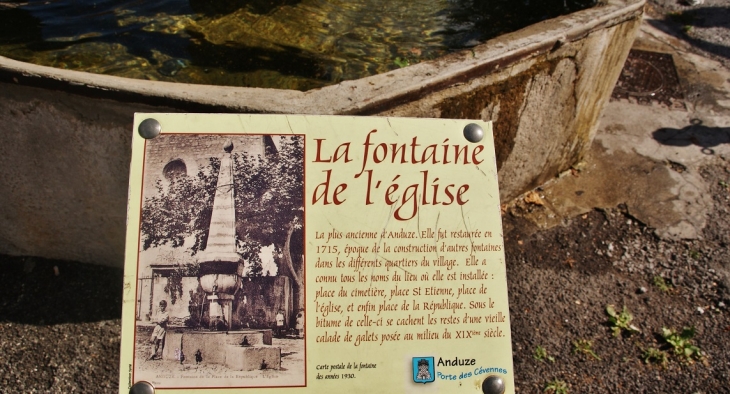 Fontaine de L'église - Anduze
