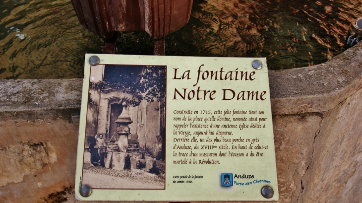 Fontaine Notre-Dame - Anduze