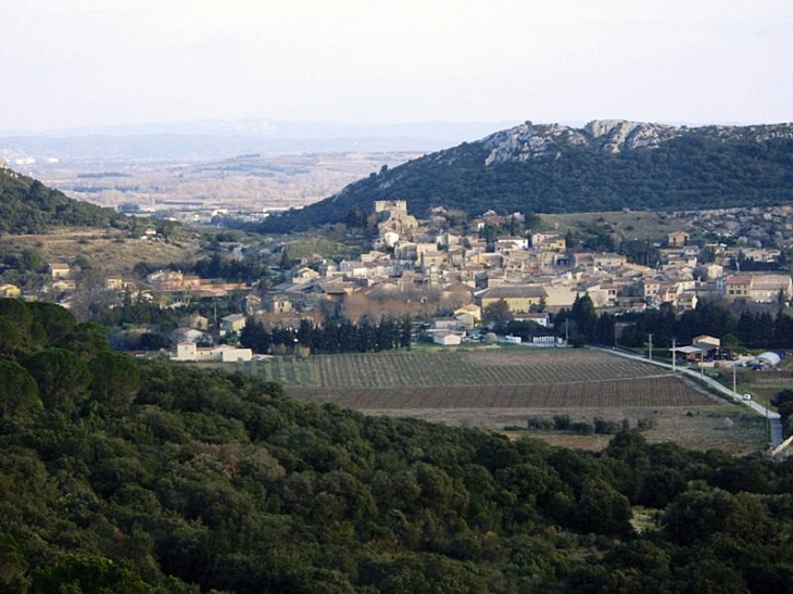 Le village vu des collines - Saint-Bonnet-du-Gard