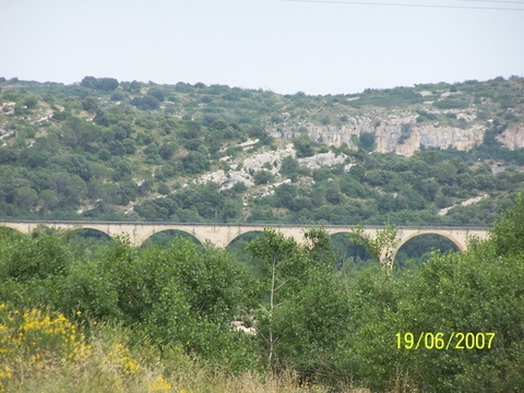 Le pont vue du pont de Dions - Sainte-Anastasie