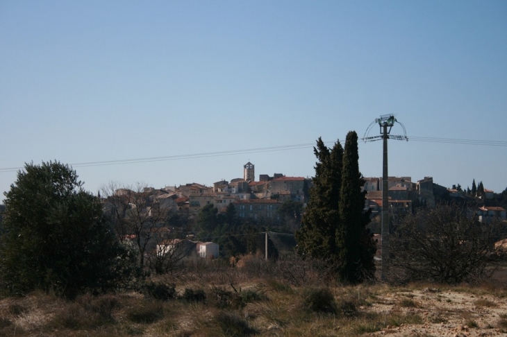 Vue du village - Théziers