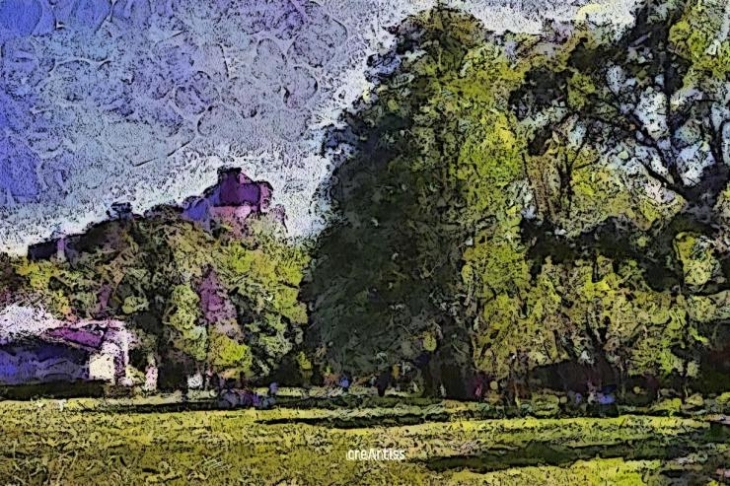 Chateau de Brissac vu du parc
