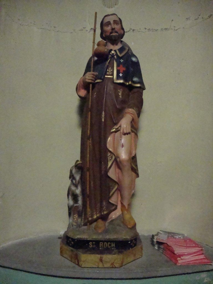 Montpeyroux (34150) église: statue St.Roch