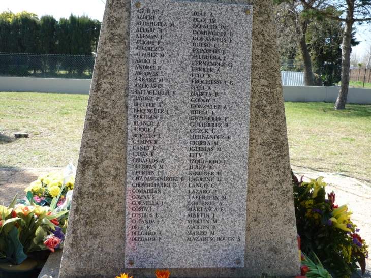 Retirada souvenir victimes - Argelès-sur-Mer