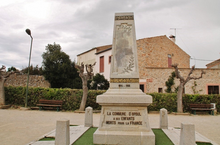 Monument-aux-Morts - Opoul-Périllos