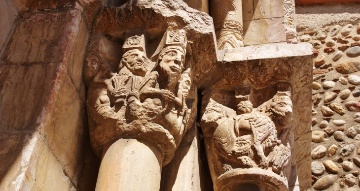     église Sainte-Marie ( Détail Portail ) - Toulouges