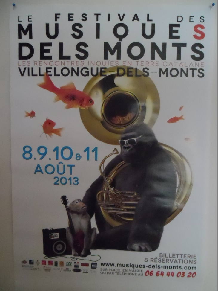 Festival des Musiques dels Monts se déroulant du 8 au 11 août 2013 - Villelongue-dels-Monts