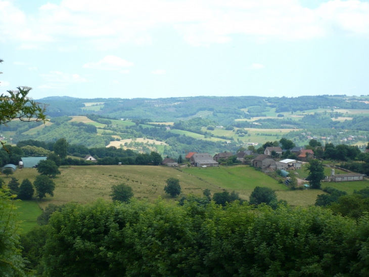 Panorama depuis la terrasse de l'église - Lagleygeolle