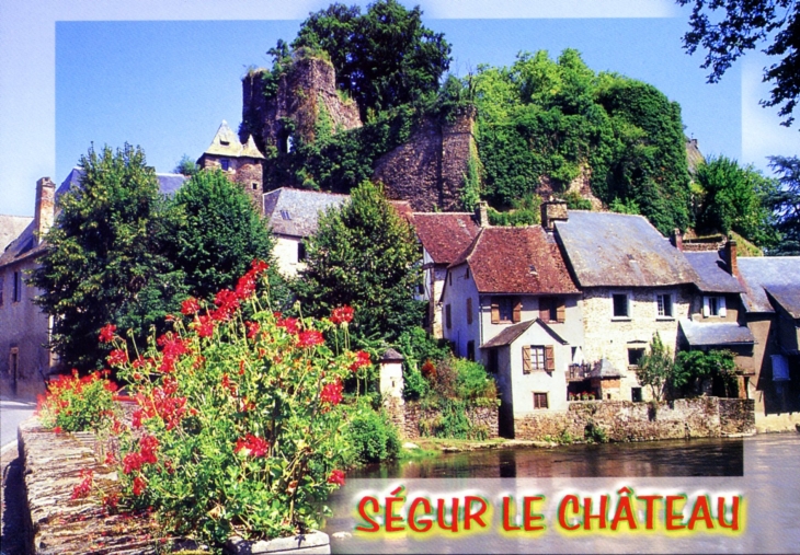 Le Village (carte postale de 1990). - Ségur-le-Château