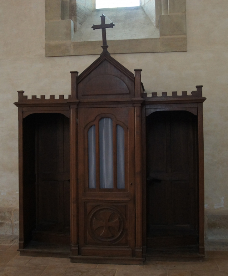 Confessional : abbatiale Saint-Pierre. - Vigeois