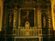 Le retable de style baroque du XIXe siècle. Eglise Saint Christophe.
