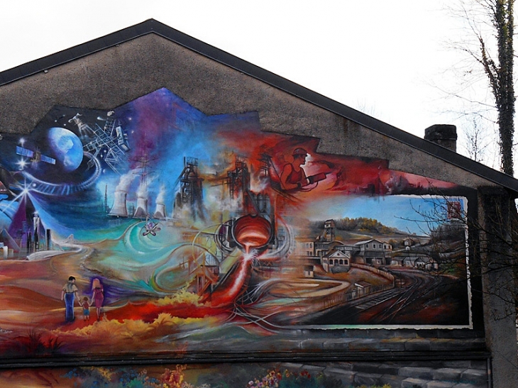 Fresque de la siidérurgie - Moutiers