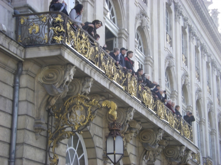 Balcon de l'hotel de ville (ouvert au public) - Nancy