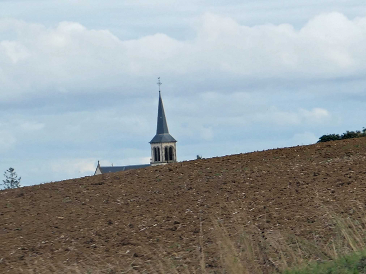 Le clocher surgissant des champs - Thumeréville