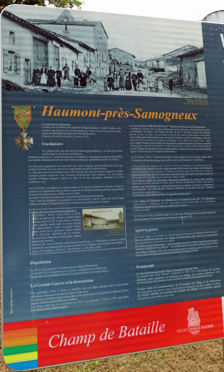 Village détruit non reconstruit mort pour la France - Haumont-près-Samogneux