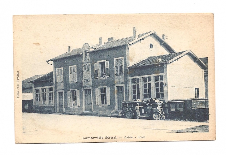 1914-1918 - Mairie-école de Lamorville
