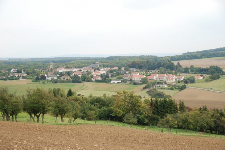 Vue du village depuis Sommy - Féy