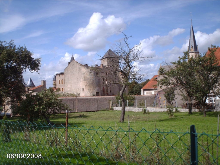 Vue arrière du châteaux - Luttange