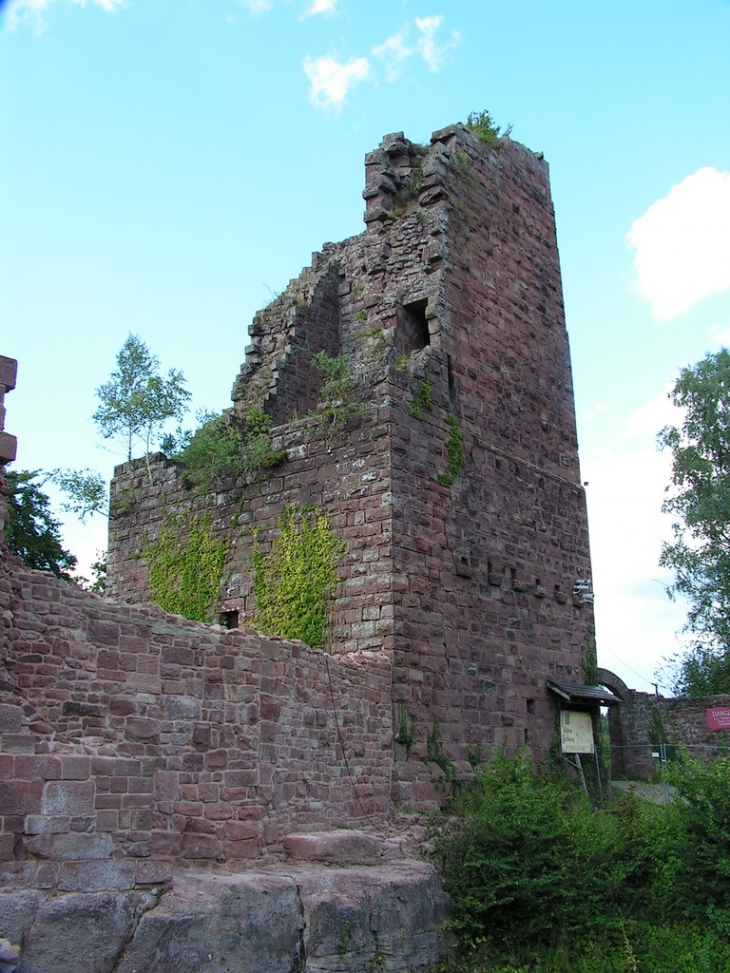 La tour carrée du château - Lutzelbourg