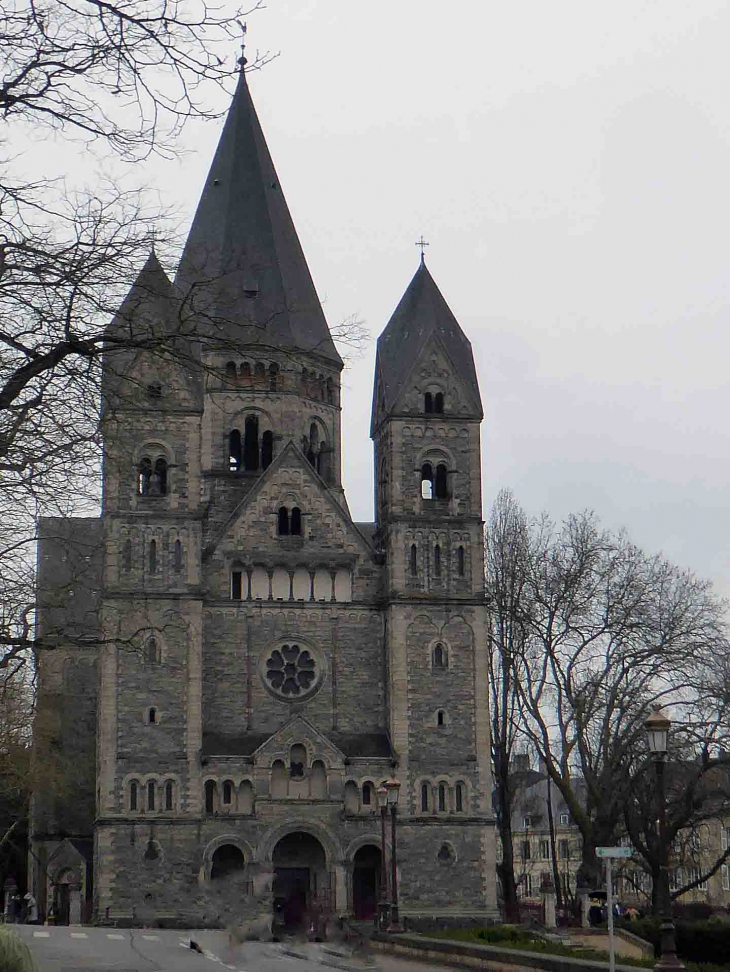 La façade du Temple Neuf - Metz