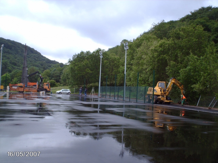 Création d'un nouveau court de tennis - Rombas