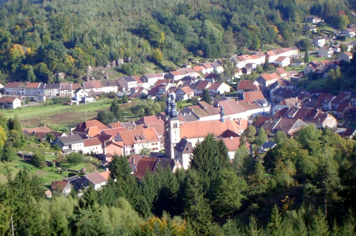 Vue générale sur Saint-Quirin