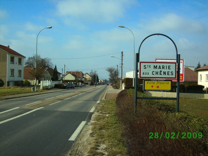 Entrée de l'agglomération - Sainte-Marie-aux-Chênes