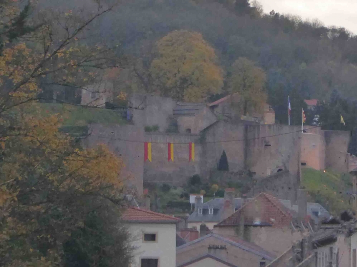 Vue sur le château - Sierck-les-Bains