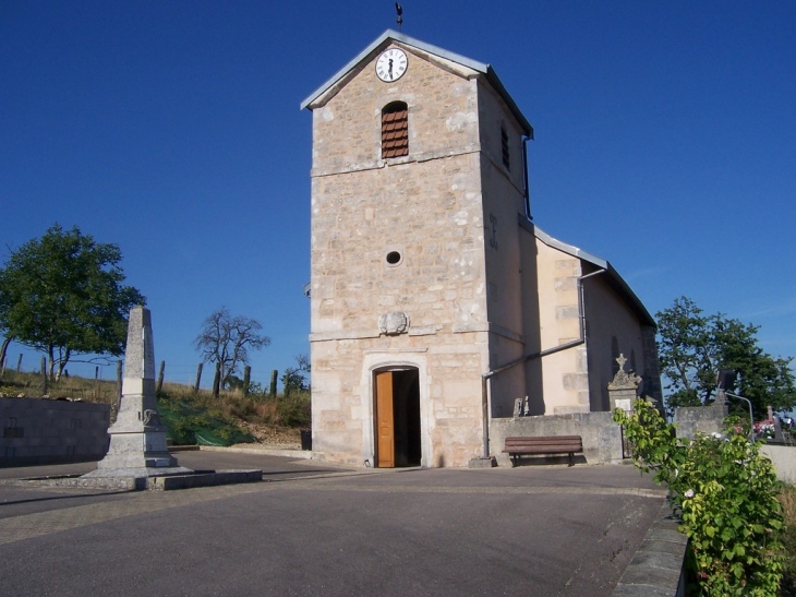 Place de l'église - Clérey-la-Côte