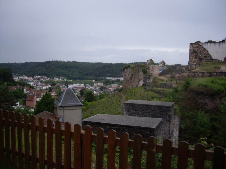 Les ruines du château et la ville - Épinal