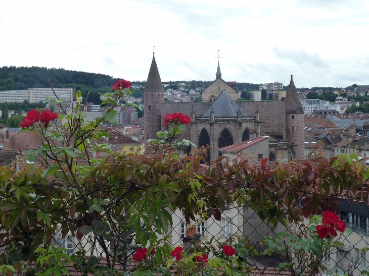 La ville vue de la montée du château - Épinal
