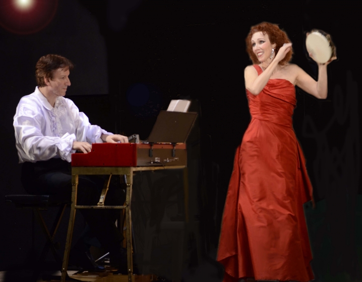 Duo Canticel Catherine Dagois chant (contralto) Edgar Teufel orgue en concert au château de Rieux minervois le 3 août 2014 - Gérardmer