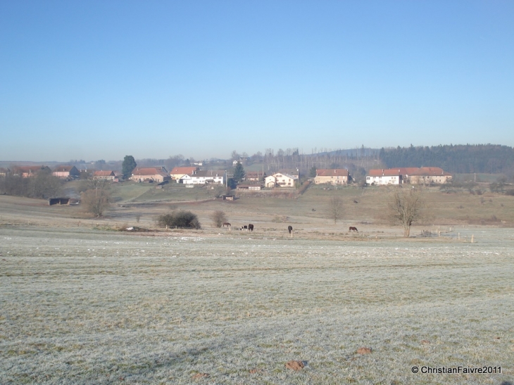 Le hameau de Bréhimont vu depuis l'église - Saint-Michel-sur-Meurthe