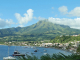 la baie de Saint Pierre au pied de la Montagne Pelée