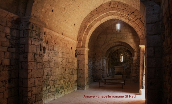 Intérieur chapelle St Paul - Arnave