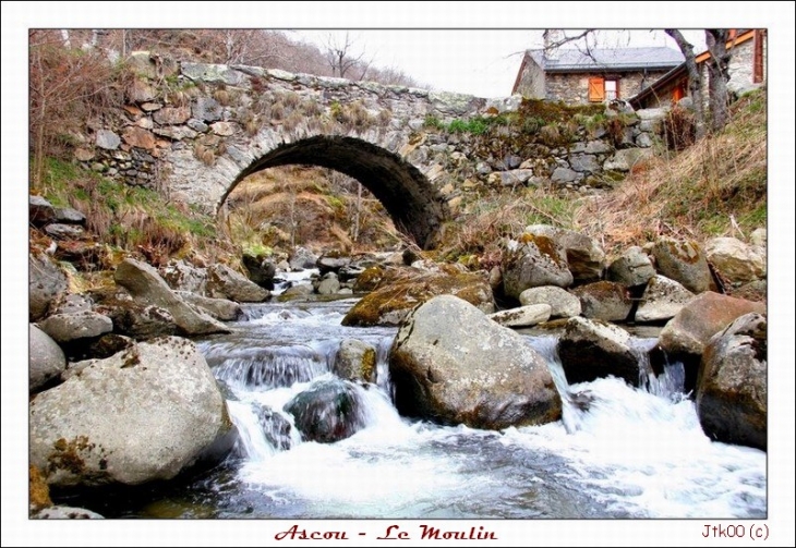 Le pont du moulin - Ascou