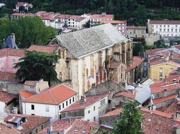 Le centre ville vu du château - Foix