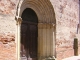 Lézat : Portail d'entrée  église  XIVème