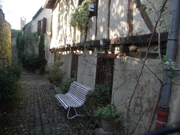 Rue pavée et Maisons à colombages - Saint-Lizier