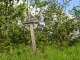 Croix de bois au col de Verlac.