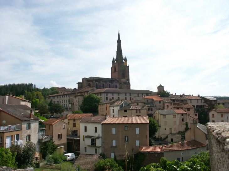 Village dominé par la collégiale Saint-Michel. - Belmont-sur-Rance