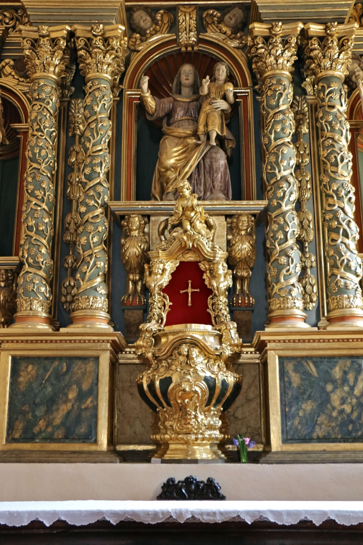 Eglise Notre Dame : le Tabernacle date du 1729. - Comps-la-Grand-Ville