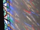 Photo suivante de Comps-la-Grand-Ville Eglise Notre Dame : reflets de vitrail.