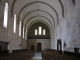 La nef vers le portail de l'église abbatiale de l'abbaye de Bonnecombe.