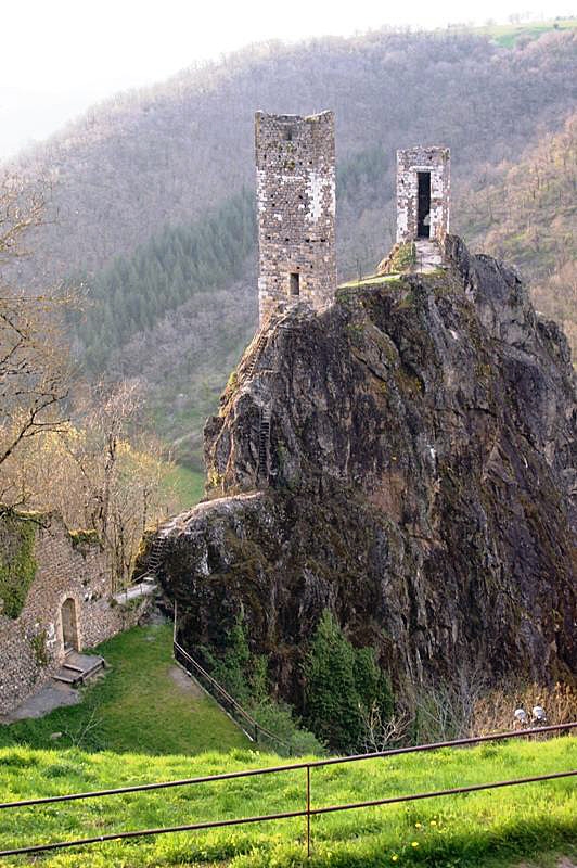 Le château sur le roc del Thaluc - Peyrusse-le-Roc
