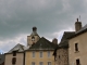 Photo suivante de Saint-Chély-d'Aubrac Le village et le clocher de l'église Notre Dame des Pauvres.