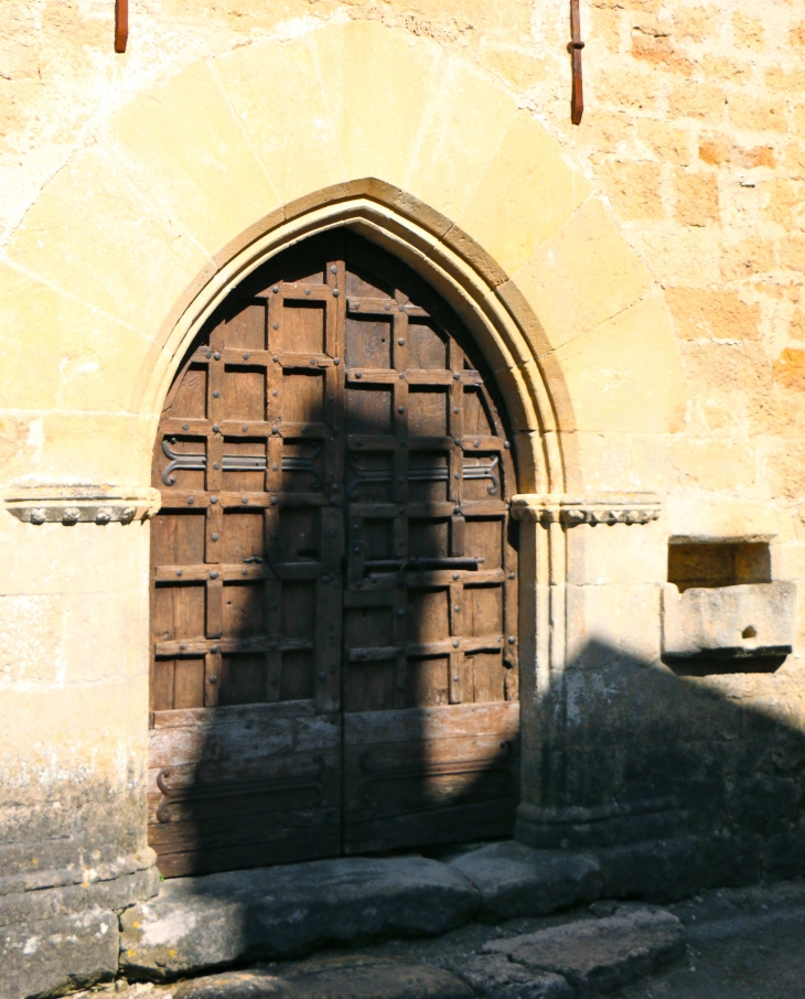 Le portail de l'église Saint Paul. - Salles-la-Source